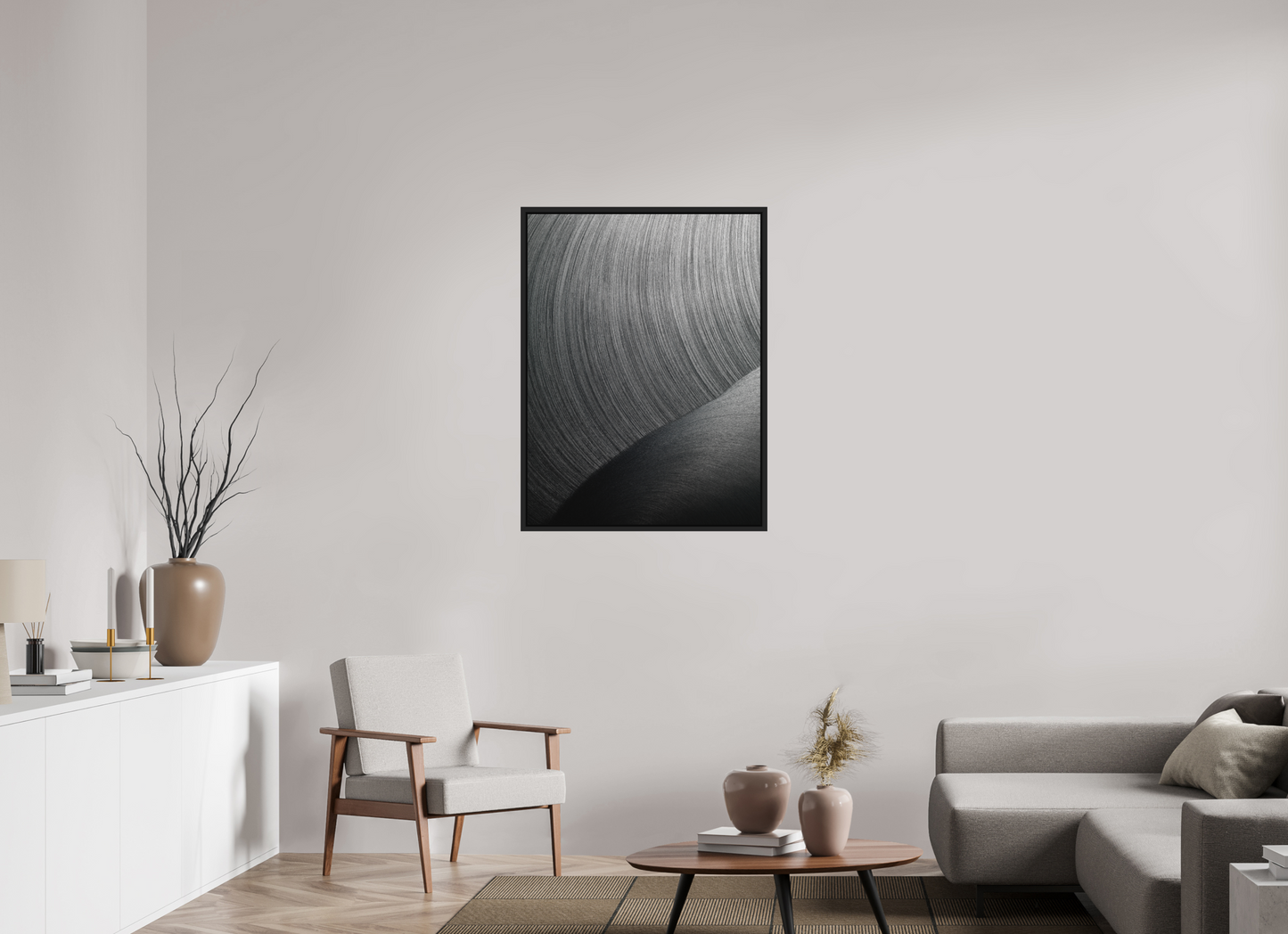75 x 100 cm, CAISSE US - NOIR EPHEMERAL #104