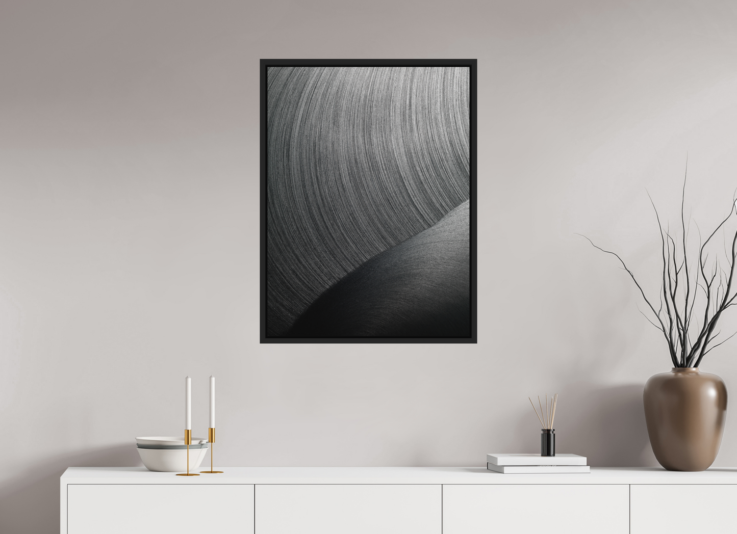 60 x 80 cm, CAISSE US - NOIR EPHEMERAL #104