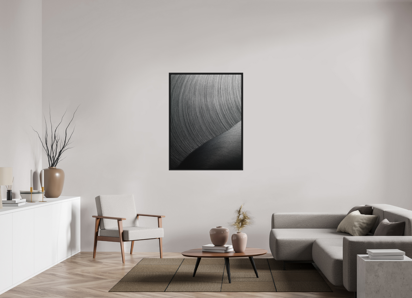 90 x 120 cm, CAISSE US - NOIR EPHEMERAL #104